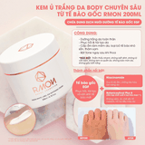 Kem Ủ Trắng Body Chuyên Sâu Từ Tế Bào Gốc Rmon