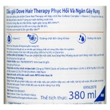 Dầu Gội Dove Phục Hồi & Ngăn Gãy Rụng Hair Therapy Breakage Remedy Shampoo 380ml