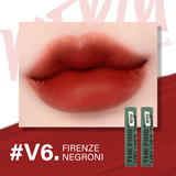 Son Kem Lì Merzy The First Velvet Tint 4.5g (V6 green vỏ xanh, Hộp đỏ kèm ruy băng) Đỏ Gạch