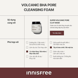 Sữa Rửa Mặt Innisfree Volcanic Pore BHA Kiểm Soát Nhờn Tro Núi Lửa & BHA 150g (Mới)
