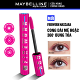 Mascara Maybelline Firework Waterproof Cong Dài Và Tỏa Mi 360 Độ 8.75ml