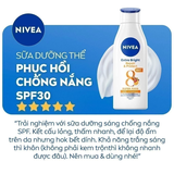 Sữa Dưỡng Thể Nivea Giúp Phục Hồi & Chống Nắng SPF 30