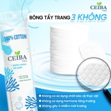 Bông Tẩy Trang Ceiba 100% Cotton Tree Chất Liệu Cotton