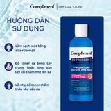 Nước Hoa Hồng Compliment No Problem Cấp Ẩm, Kiềm Dầu, Mờ Thâm 200ml