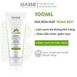 Sữa Rửa Mặt Làm Sạch Dịu Nhẹ Cho Da Dầu Mụn BABE Stop AKN Purifying Cleansing Gel