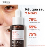 Serum Neogen Dermalogy Dưỡng Sáng Da, Mờ Thâm Real Vita C 22% + 5% Niacinamide (Mới)