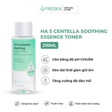 Nước Hoa Hồng Freska HA 5 Centella Soothing Essence Toner 210ml