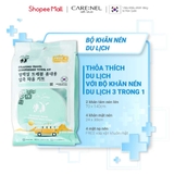Bộ Khăn Nén Du Lịch Tiệt Trùng Mềm Mịn Hàn Quốc Dr.Sera 10 Món