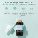 Serum Dưỡng Trắng Mờ Thâm 460x Vitamin C Sinh Học Kakadu 22% Neogen Dermalogy 32g