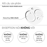 Serum 2% HA + 5% B3 Sáng Da, Mờ Thâm Nám Và Giảm Mụn Ekseption Hyaluronic NIACIN 75ml