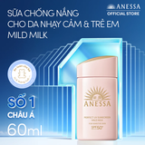 Sữa Chống Nắng Anessa Cho Da Nhạy Cảm Perfect UV Mild Milk SPF50+/PA++++ 60ml