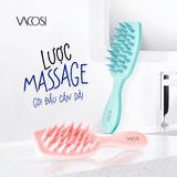 Lược Gội & Massage Đầu Răng Silicone Có Tay Cầm Vacosi Massage & Shampoo Comb - C21