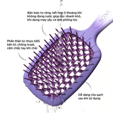 Lược Lưới Massage & Gỡ Rối Tóc Ướt Vacosi Hollow Out Paddle Detangler - C20