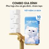 Khăn Giấy Rút Top Gia Gia Đình Mềm Mịn Treo Tường 1000 Tờ (Thùng 10 Gói)