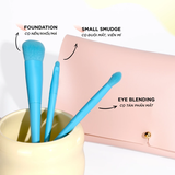 Bộ Cọ Cá Nhân 10 Cây & Ví Hồng Vacosi Candy Puffy Brush Set - BC34