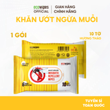 Khăn Giấy Ướt Chống Muỗi EcoWipes Cho Bé 10 Tờ