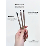 Bộ Kit 3 Cọ Chân Mày Vacosi SC01, Phiên Bản Golden Dragon