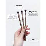 Bộ Kit 3 Cọ Mắt Vacosi SC02, Phiên Bản Golden Dragon