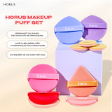 Bộ Bông Mút Trang Điểm Horus Make Up Puff Set
