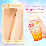 Kem Chống Nắng Nâng Tone MizuMi Uv Bright Body Serum Tone Up 120ml