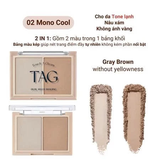 Bảng Phấn Tạo Khối Đa Năng Mịn Lì Lâu Trôi TAG Dual Multi Shading 9.4g