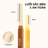 Set 2 Dao Cạo Mày 2 Đầu Vacosi Vàng Nâu DC17