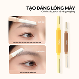Set 2 Dao Cạo Mày 2 Đầu Vacosi Vàng Nâu DC17