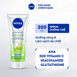 Serum Dưỡng Thể Nivea C & AHA Dưỡng Sáng & Sạch Da Chết 300ml