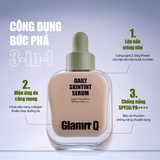 Kem Nền Serum Căng Bóng Glamrr Q Daily SkinTint Serum Vegan Foundation SPF50+/PA++++ 30ml