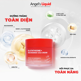 Kem Làm Trắng, Kiểm Soát Dầu, Nhỏ Lỗ Chân Lông Angel's Liquid Glutathione Plus Niacinamide Cica Cream 50ml