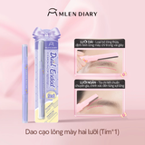 Dao Cạo Lông Mày Hai Đầu Chống Gỉ Nano Dụng Cụ Tỉa Lông Mày An Toàn