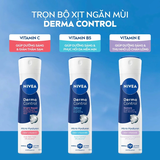 Xịt Ngăn Mùi Nivea Derma Control Defend Dưỡng Sáng & Phục Hồi 150ml