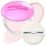Phấn Phủ Dạng Nén About Tone Glow Căng Bóng Lâu Trôi Mịn Da Che Phủ Nhẹ Đều Màu Da 9g