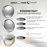 Phấn Phủ Dạng Nén About Tone Bạc Kiềm Dầu Lâu Trôi Mịn Da Che Phủ Nhẹ Đều Màu Da 9g