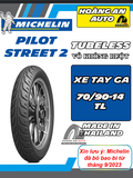 MICHELIN PILOT STREET 2 SIZE 70/90-14 - VỎ KHÔNG RUỘT