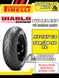 PIRELLI ROSSO SCOOTER 120/70-12 - VỎ KHÔNG RUỘT