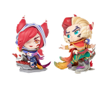 Figure Duo Chibi Xayah & Rakan