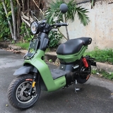 Xe điện Detech Espero Type 3 Pro màu Xanh Rêu nhìn 3/4 trước