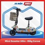 Xe điện Mini Scooter bánh 10in màu hoa