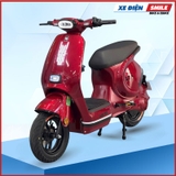 Xe Điện DKBike Ez2 màu đỏ đun pha lê