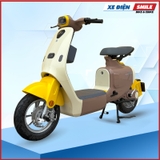 Xe máy điện Dibao Keva màu  trắng sữa vàng