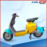 Xe máy điện Dibao Keva màu  vàng xanh