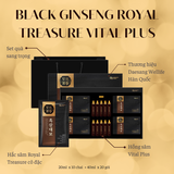 Nước hồng sâm & hắc sâm Black Ginseng Royal Treasure Vital Plus (40 mlx20 gói + 20mlx10 chai)
