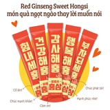 Set quà Nước uống Hồng sâm Mật ong Hoa quả (hồng & bưởi) 10g x 20 gói x 2 hộp