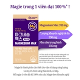 Viên uống bổ sung Magie - Magnesium Max (hộp 90 viên - sử dụng 90 ngày)