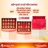 Hộp Quà Tặng 15 Hũ Yến Chưng Thượng Hạng