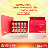 Yến Chưng Nhân Sâm 3000mg Tổ Yến