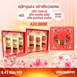 Hộp Quà 6 Hũ Yến Chưng Thượng Hạng Mix Vị