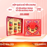 Hộp Quà 6 Hũ Yến Chưng Thượng Hạng Mix Vị