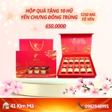 Hộp Quà Tặng 10 Hũ Yến Chưng Thượng Hạng